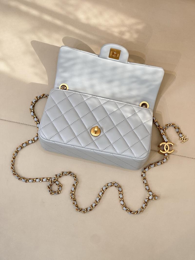 Chanel Small Flap Bag Light Blue AS5759