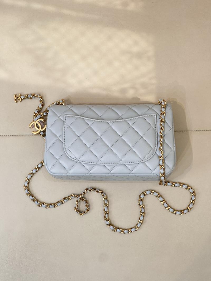 Chanel Small Flap Bag Light Blue AS5759