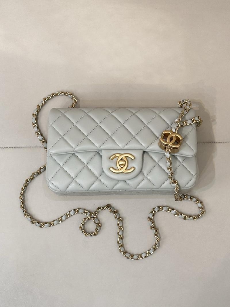 Chanel Small Flap Bag Light Green AS5759