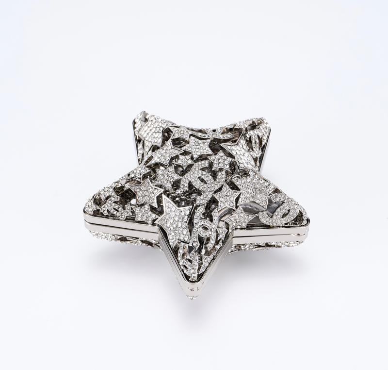 Chanel Star minaudiere Silver AS5658