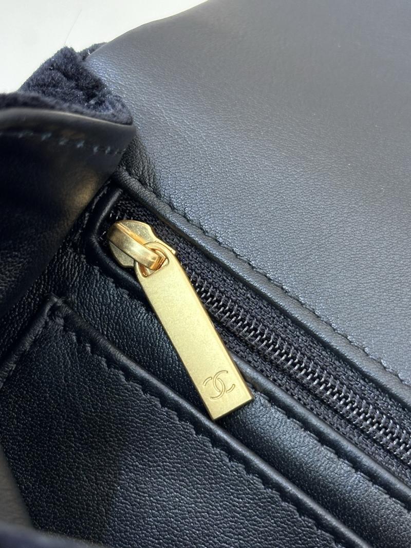Chanel Velvet Mini Flap Bag Black AS5875