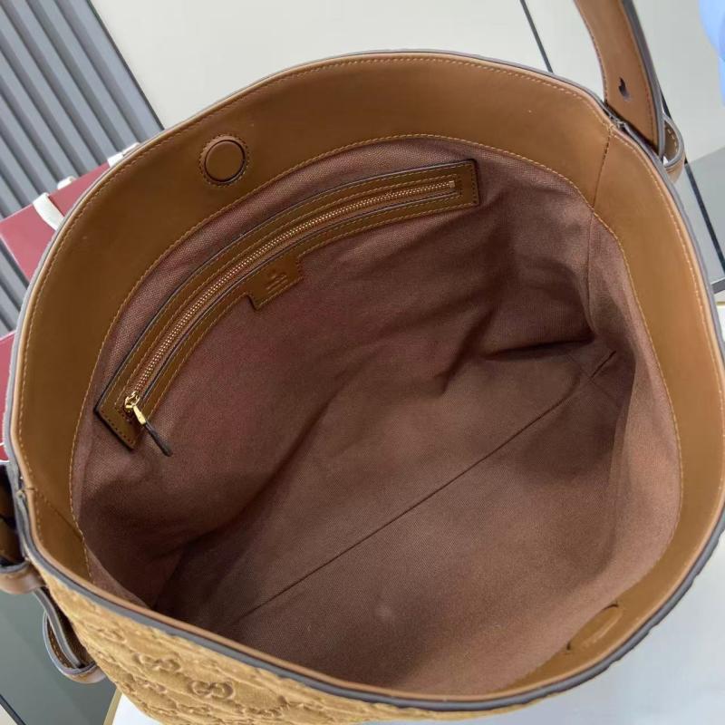 Gucci Beatrix medium Suede tote bag Brown 850926