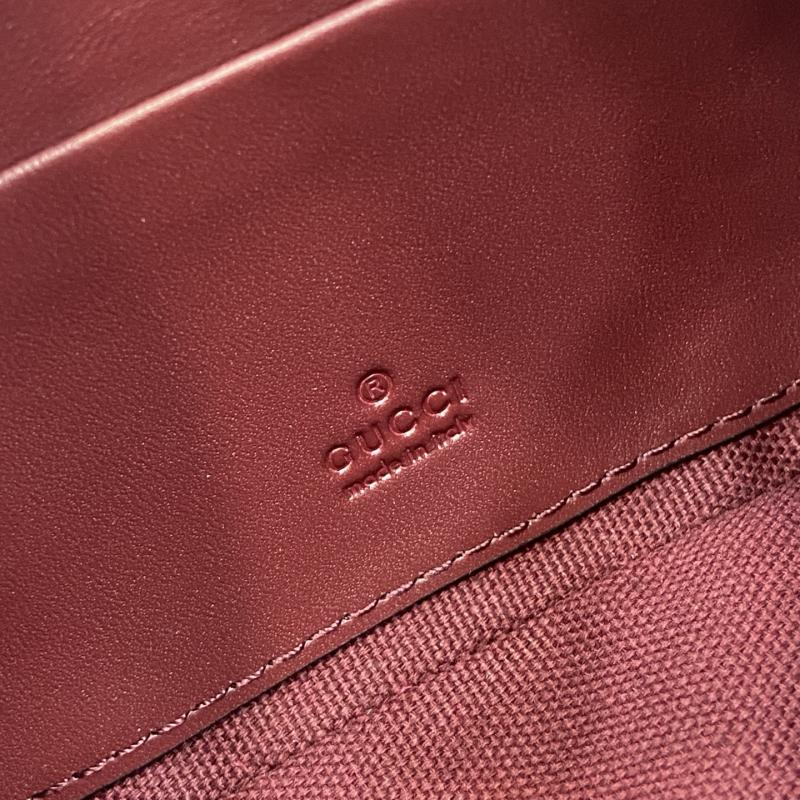 Gucci GG Emblem mini shoulder bag Red 847091