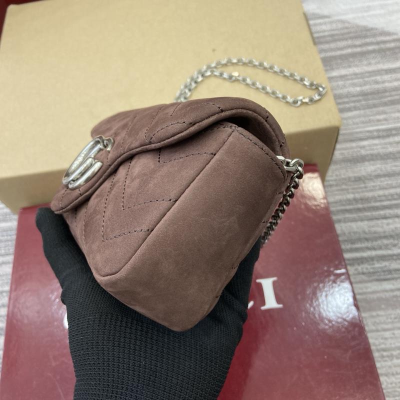 Gucci GG Marmont Mini shoulder bag Dark Brown 841290