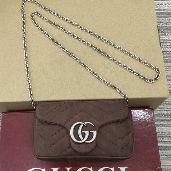 Gucci GG Marmont Mini shoulder bag Dark Brown 841290