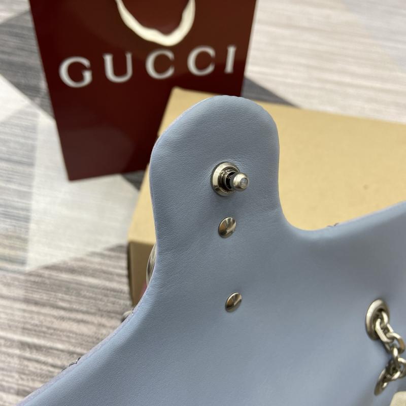 Gucci GG Marmont medium shoulder bag Blue 837267