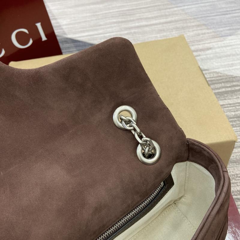 Gucci GG Marmont medium shoulder bag Dark Brown 837267