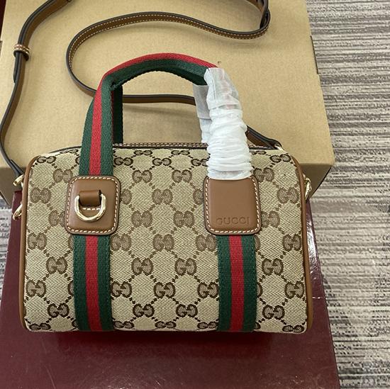 Gucci Mini GG Canvas handbag Brown 859975
