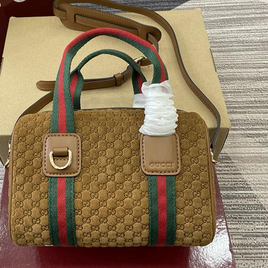 Gucci Mini GG Suede handbag Brown 859975