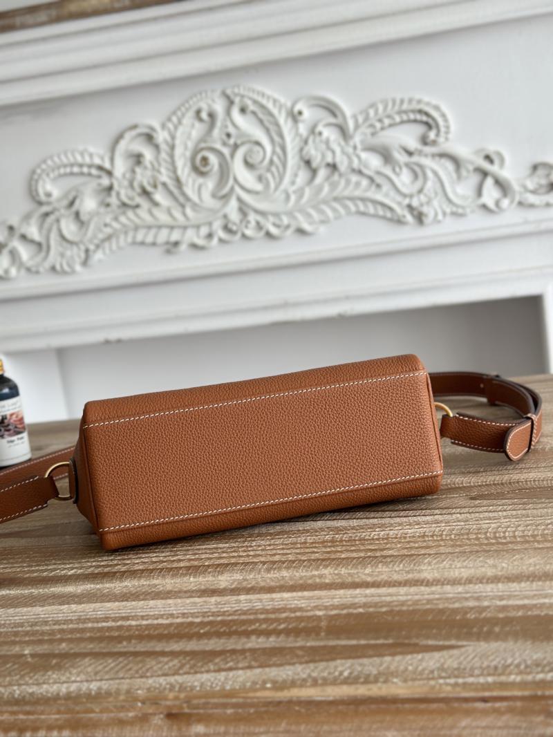 Hermes Kelly Messenger Bag Brown with Gold HM1030