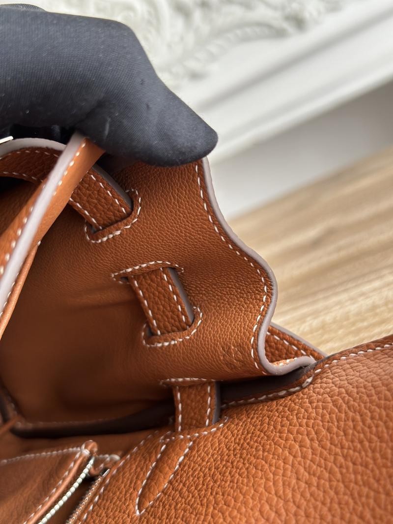 Hermes Kelly Messenger Bag Brown with Silver HM1030