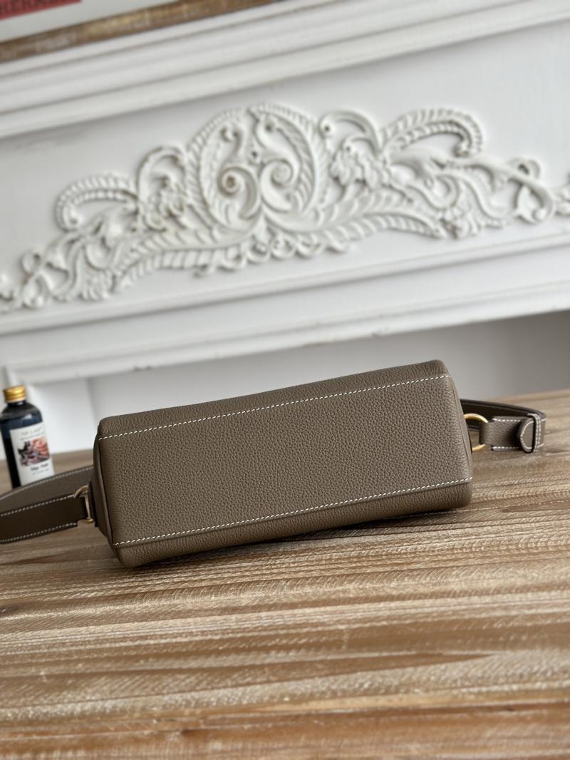 Hermes Kelly Messenger Bag Etoupe with Gold HM1030