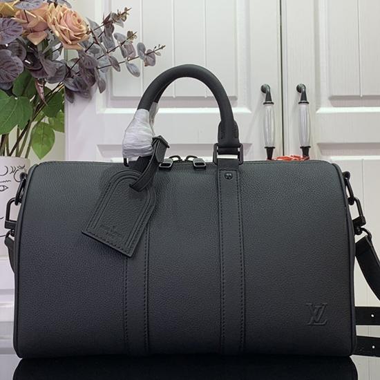 Louis Vuitton Keepall Bandouliere 35 Black M25980  Louis Vuitton Keepall Bandouliere 35 Black M25980