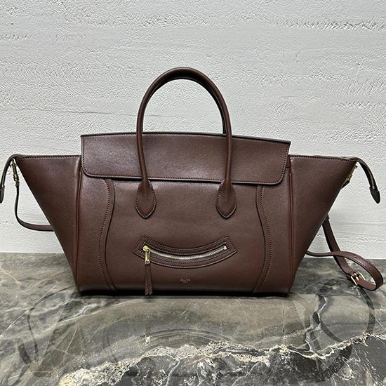 Medium Smiling New Luggage Dark Brown 123693