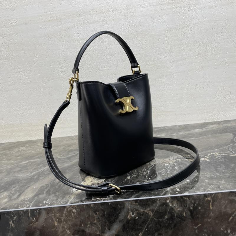 Small Celine Bucket Louise Bag Black 119173
