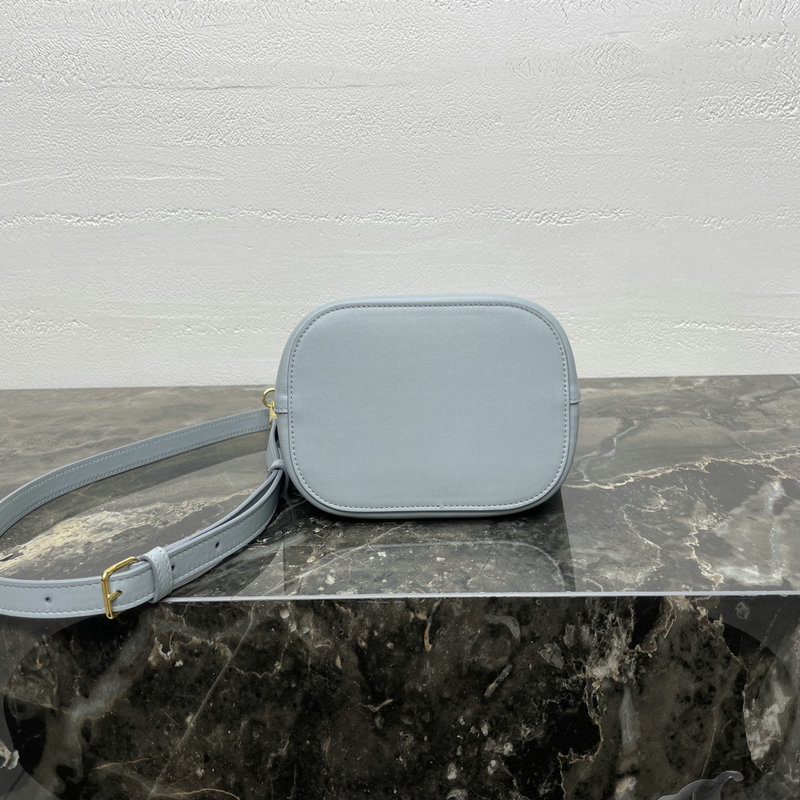 Small Celine Bucket Louise Bag Blue 119173