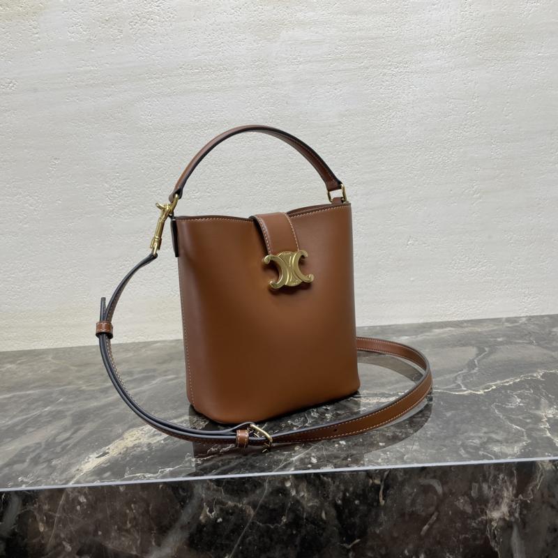 Small Celine Bucket Louise Bag Tan 119173