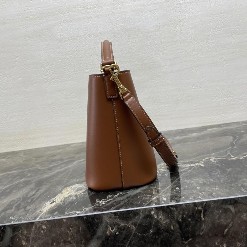 Small Celine Bucket Louise Bag Tan 119173