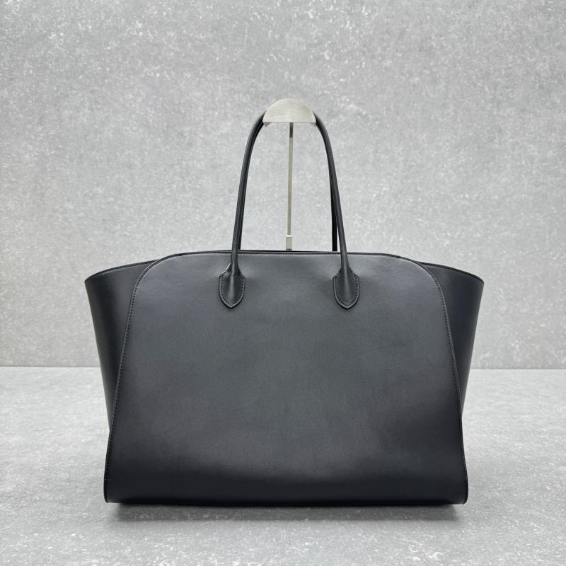 The Row Marlo 17 Smooth Leather Bag Black T1895
