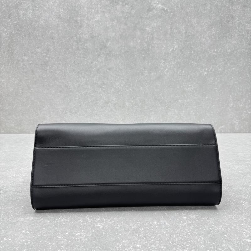 The Row Marlo 17 Smooth Leather Bag Black T1895