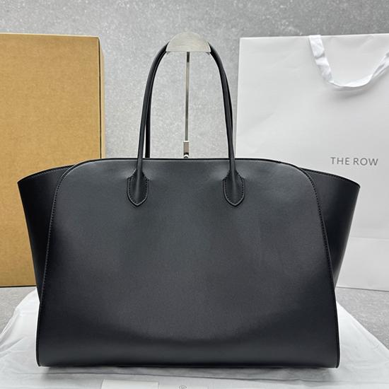 The Row Marlo 17 Smooth Leather Bag Black T1895 The Row Marlo 17 Smooth Leather Bag Black T1895
