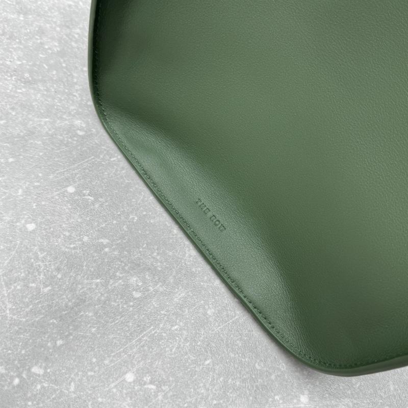 The Row Marlo 17 Smooth Leather Bag Green T1895