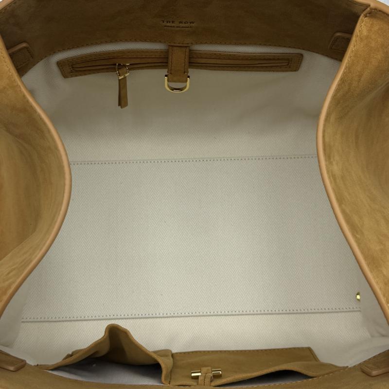 The Row Suede Margaux 15 Bag Brown T1831
