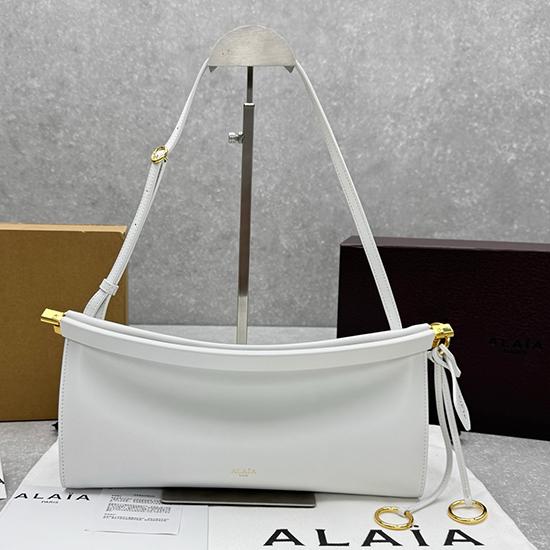 Alaia Le Click Eest West Medium Bag White M4490