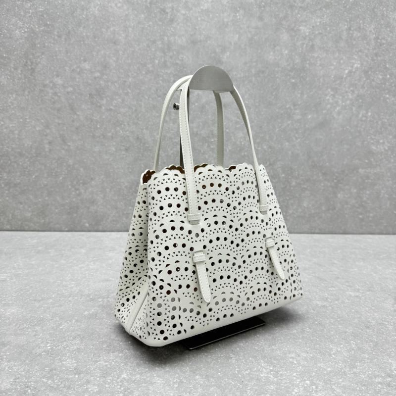 Alaia Le Mina 25 Tote Bag White AL4484