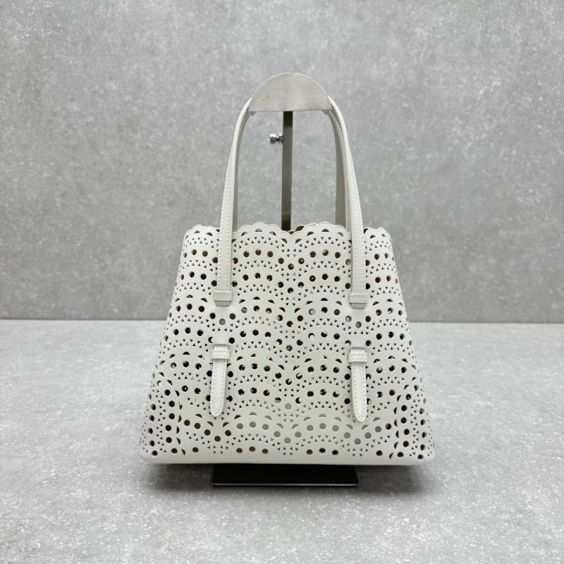 Alaia Le Mina 25 Tote Bag White AL4484