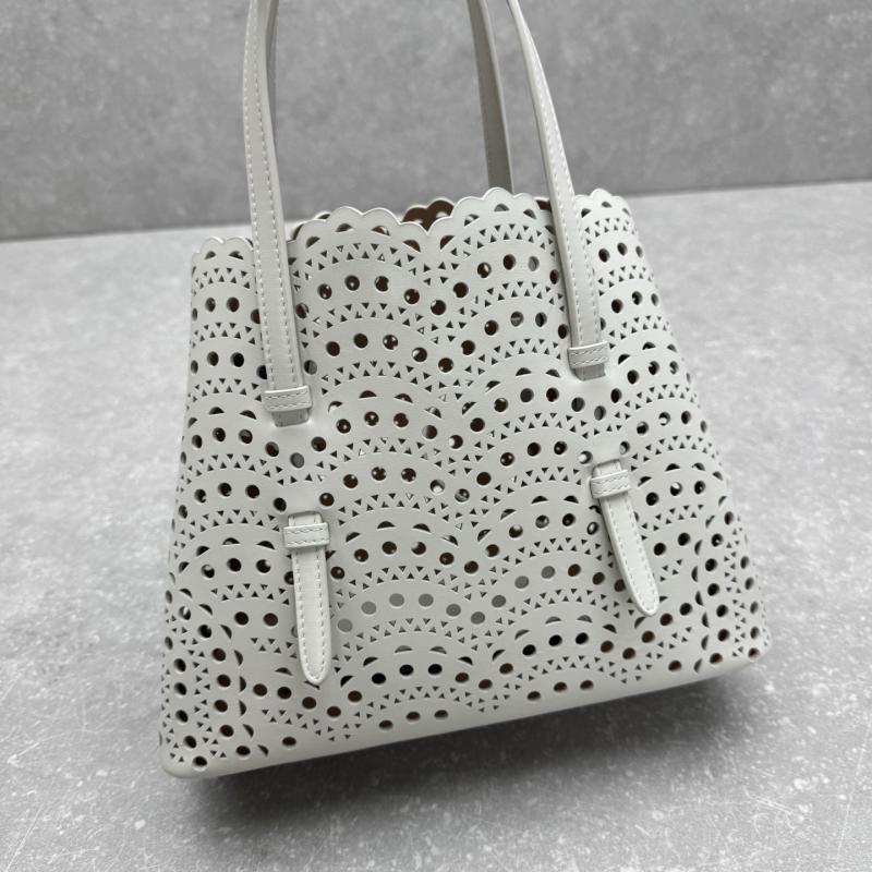 Alaia Le Mina 25 Tote Bag White AL4484
