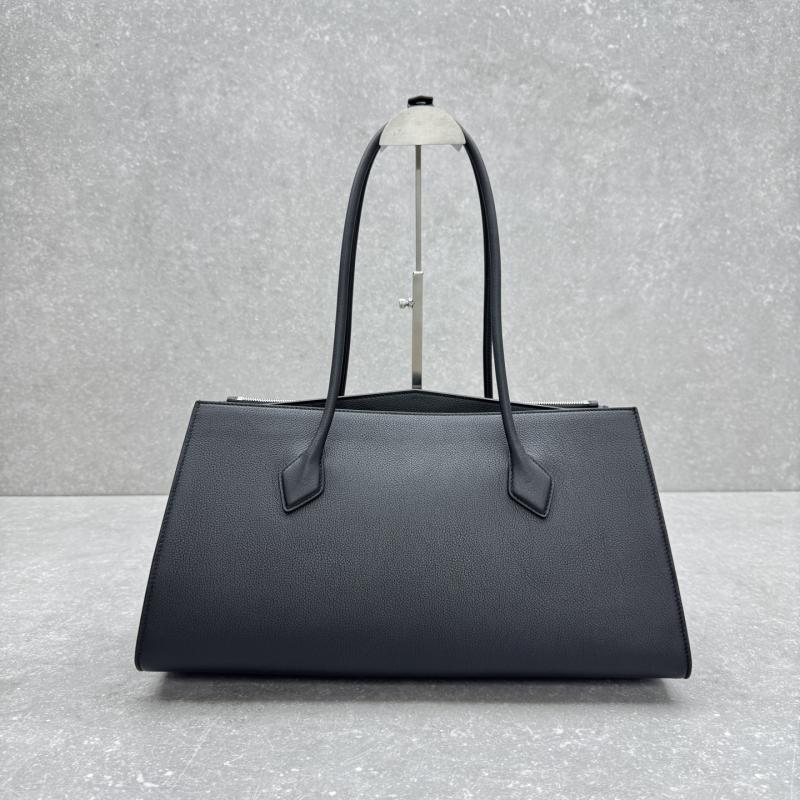 Alaia Le Teckel Calfskin Tote Bag Black L4425