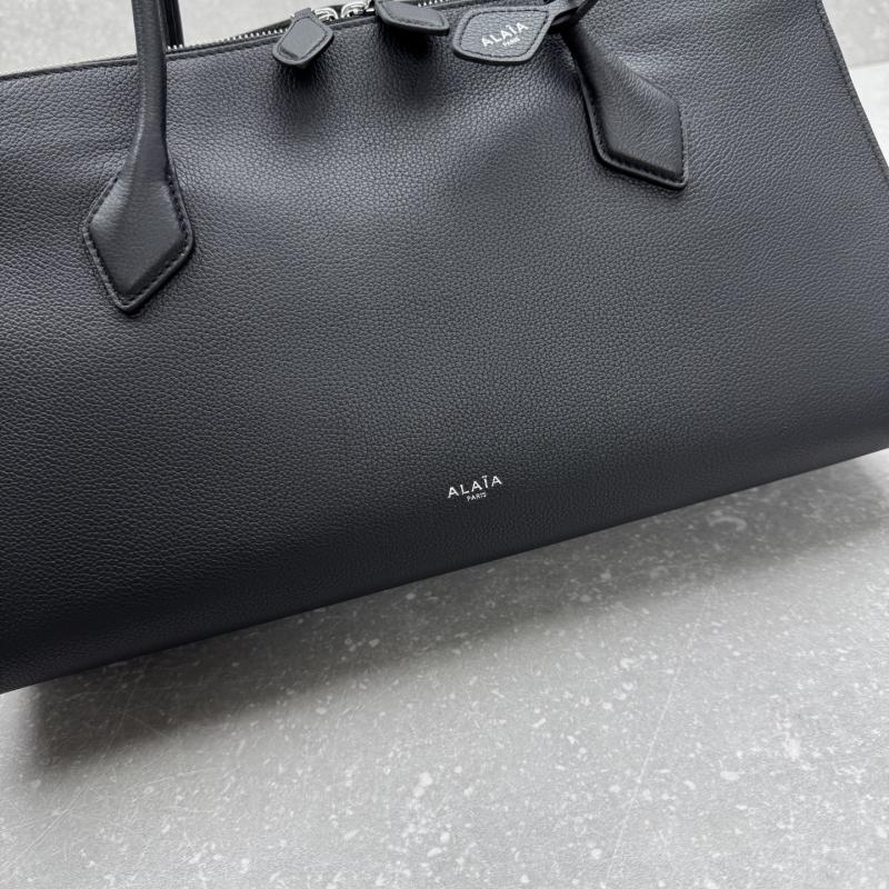 Alaia Le Teckel Calfskin Tote Bag Black L4425