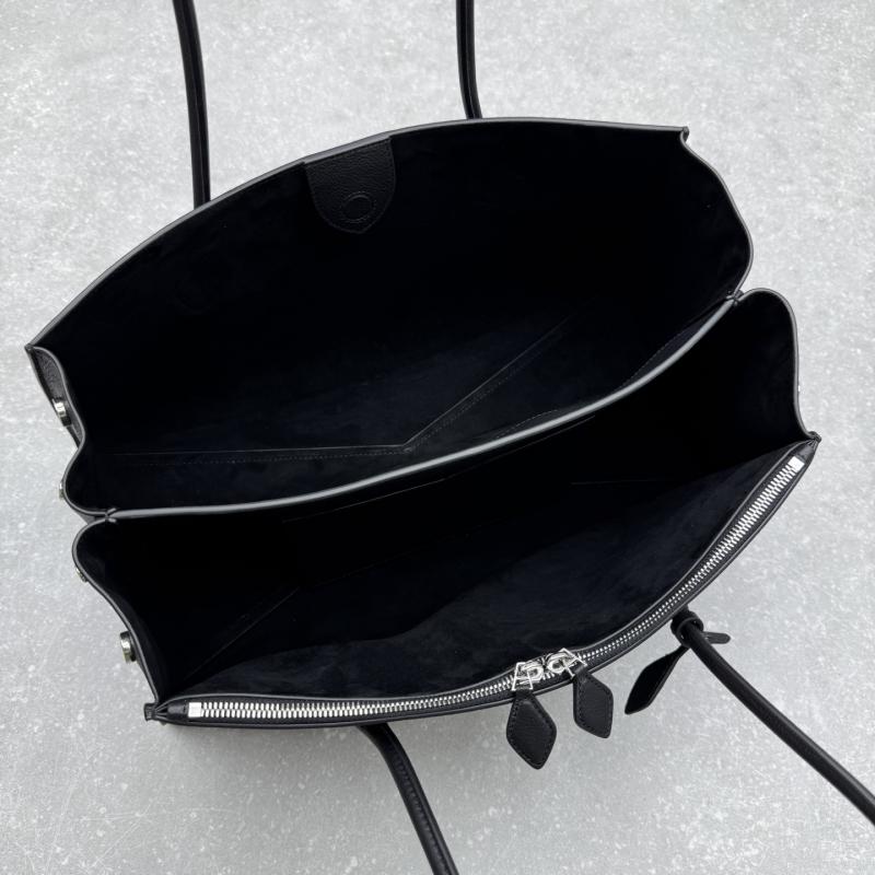 Alaia Le Teckel Calfskin Tote Bag Black L4425