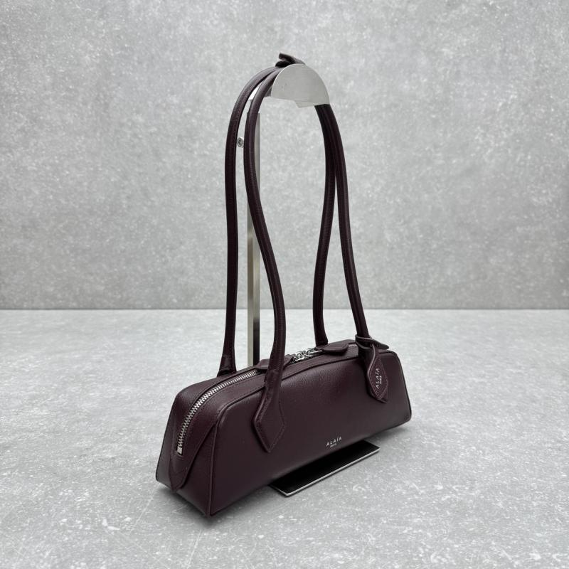 Alaia Le Teckel Small Shoulder Bag Burgundy S4401