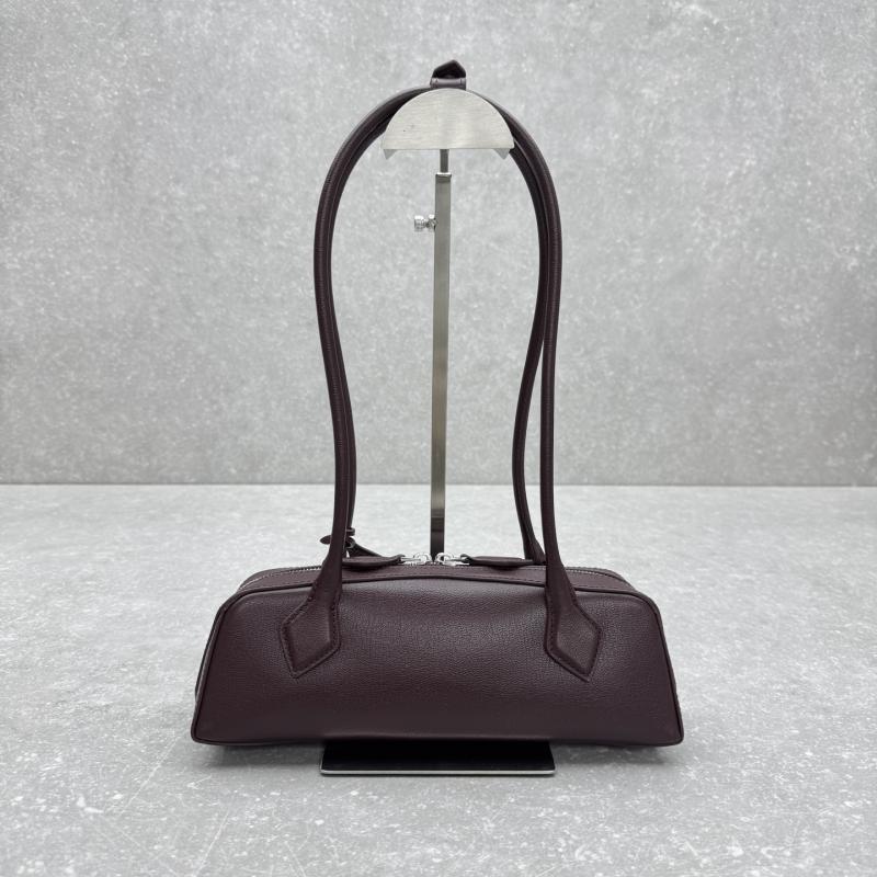 Alaia Le Teckel Small Shoulder Bag Burgundy S4401