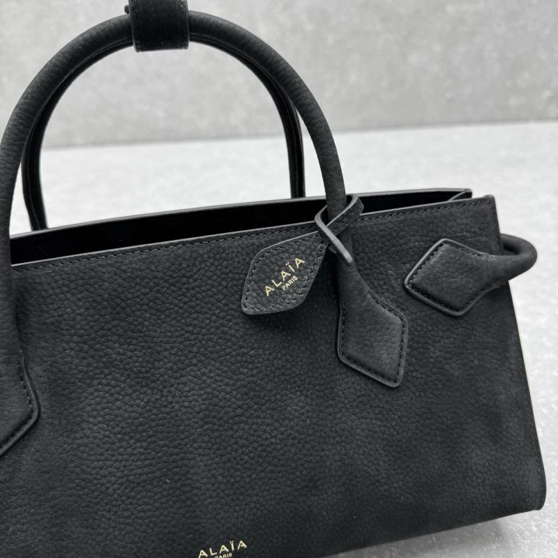 Alaia Le Teckel Small Suede Tote Bag Black S4425