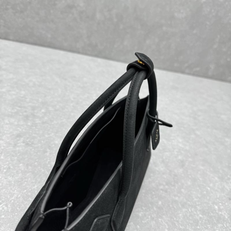 Alaia Le Teckel Small Suede Tote Bag Black S4425