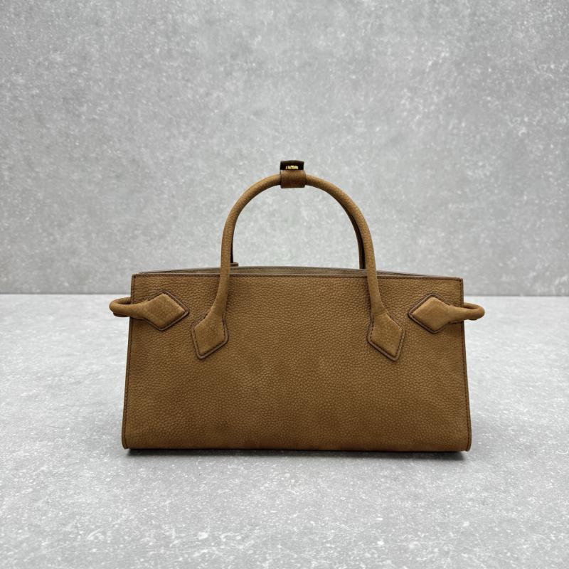Alaia Le Teckel Small Suede Tote Bag Brown S4425