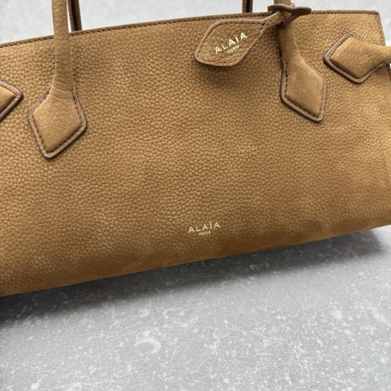 Alaia Le Teckel Small Suede Tote Bag Brown S4425