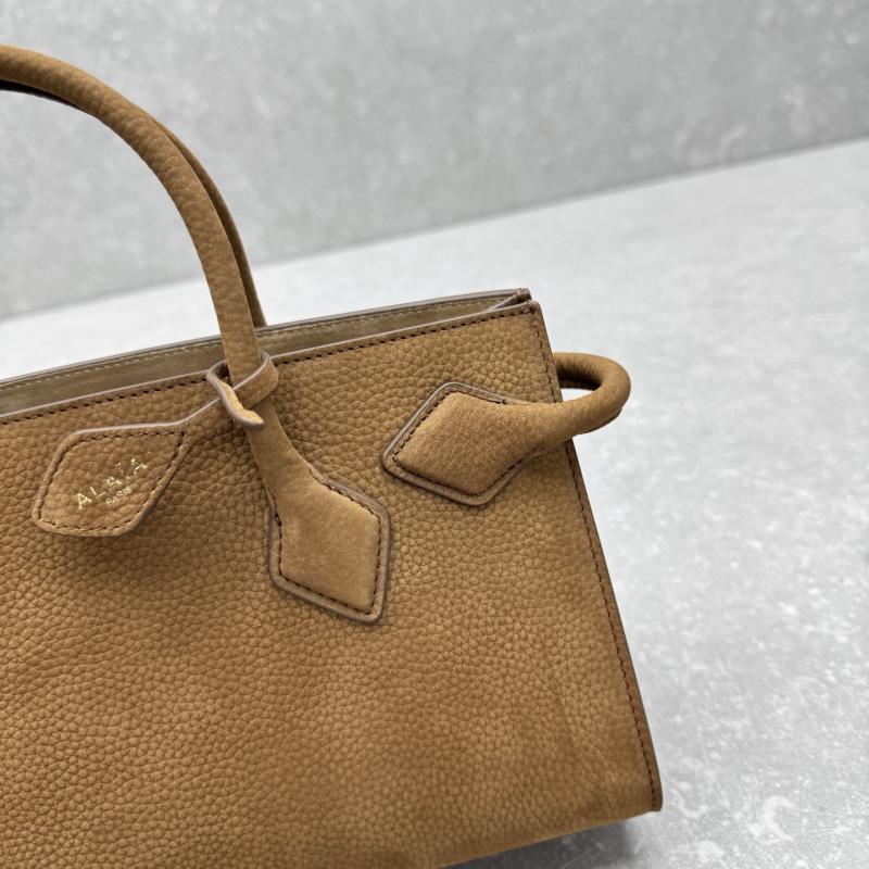 Alaia Le Teckel Small Suede Tote Bag Brown S4425