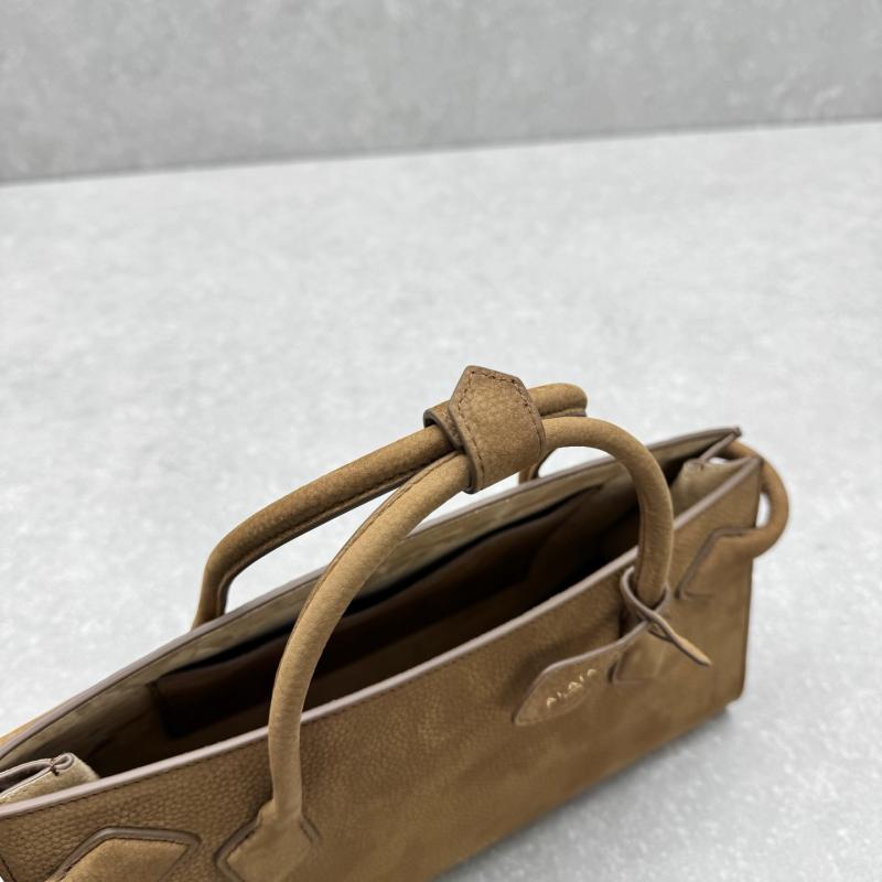 Alaia Le Teckel Small Suede Tote Bag Brown S4425