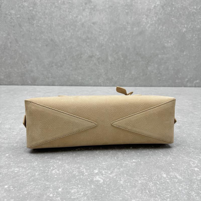 Alaia Le Teckel Suede Shoulder Bag Beige L4401