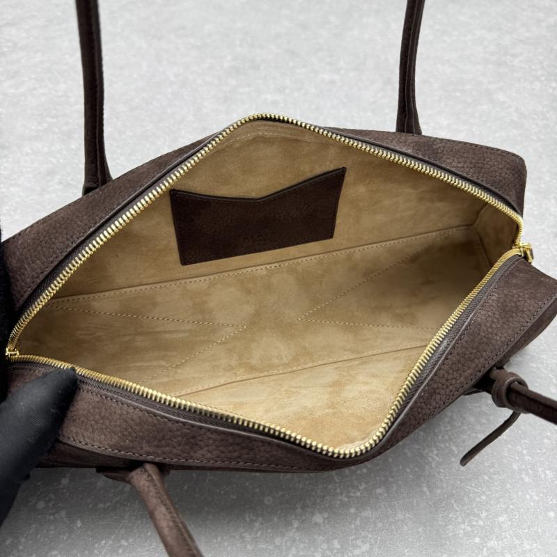 Alaia Le Teckel Suede Shoulder Bag Brown L4401