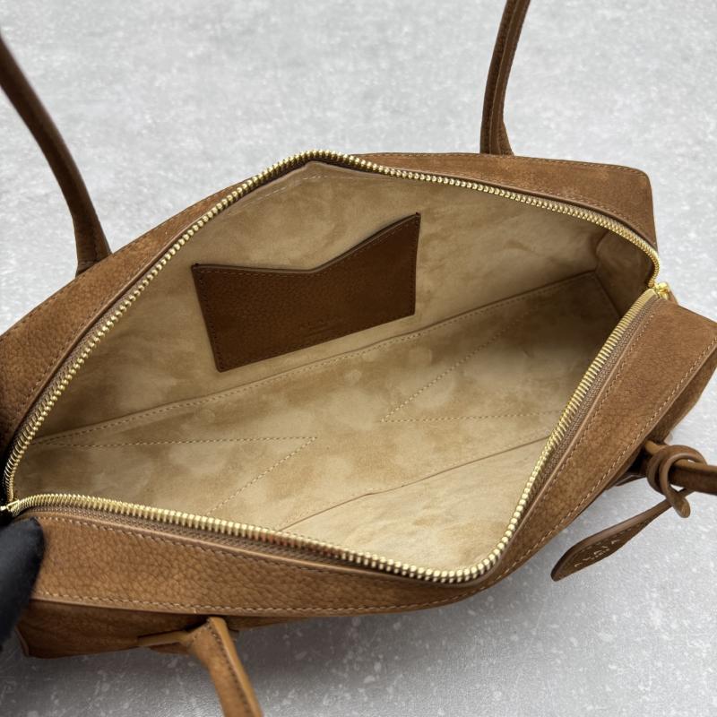 Alaia Le Teckel Suede Shoulder Bag Light Brown L4401