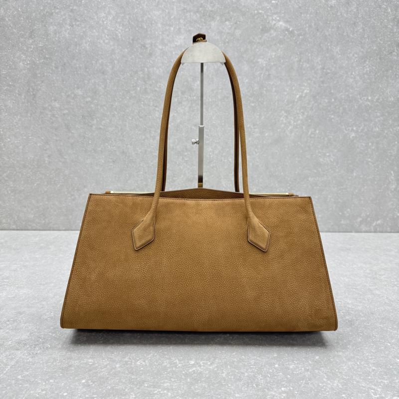 Alaia Le Teckel Suede Tote Bag Brown L4425