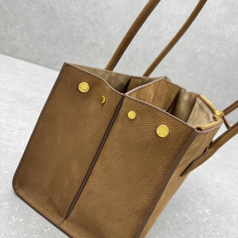 Alaia Le Teckel Suede Tote Bag Brown L4425