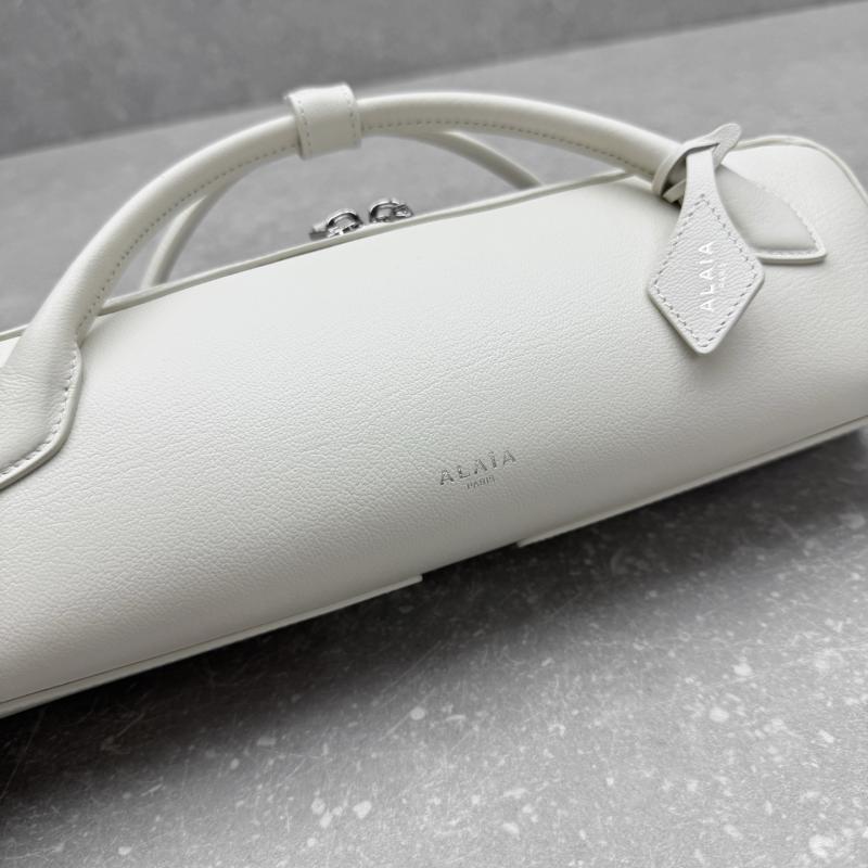 Alaia Le Teckel textured-leather Tote White AL4499