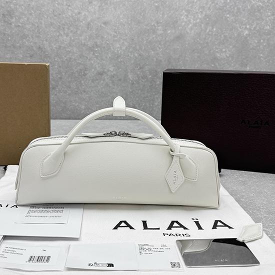 Alaia Le Teckel textured-leather Tote White AL4499