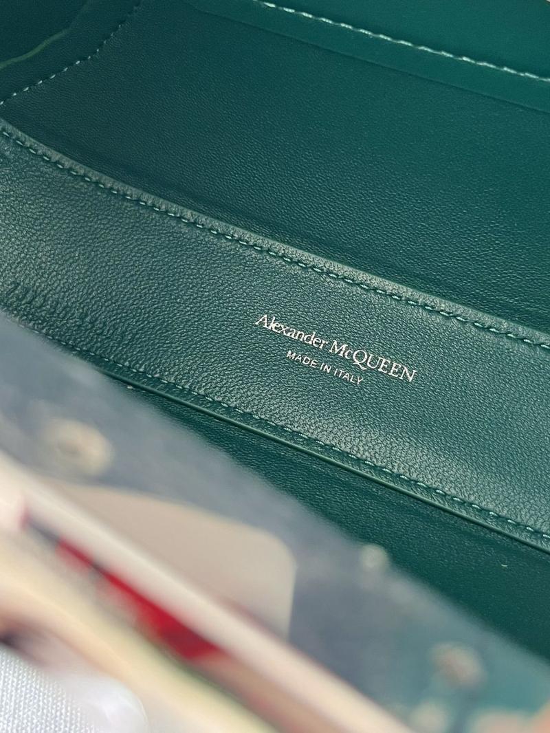 Alexander McQueen Jewelled Mini Hobo Bag Green A731136